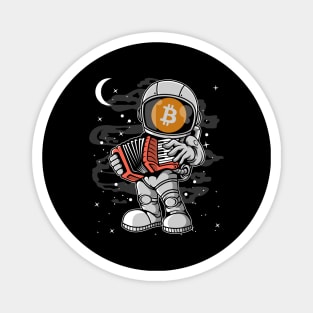 Astronaut Accordion Bitcoin BTC Coin To The Moon Crypto Token Cryptocurrency Blockchain Wallet Birthday Gift For Men Women Kids Magnet